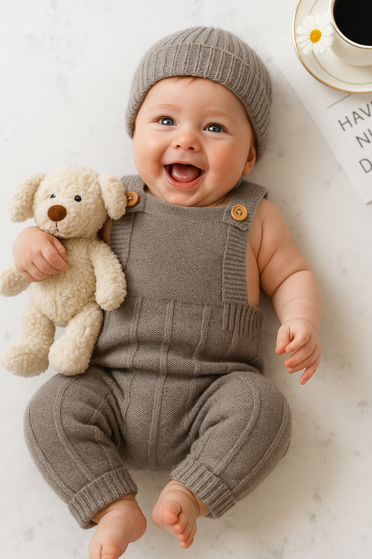 Wolkjeszachte romper set voor warme knuffelmomenten