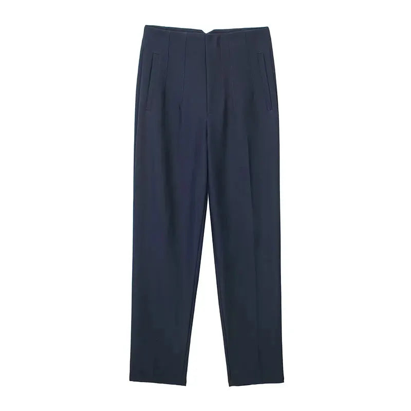 Elegante hoge taille damesbroek stijlvol & comfortabel