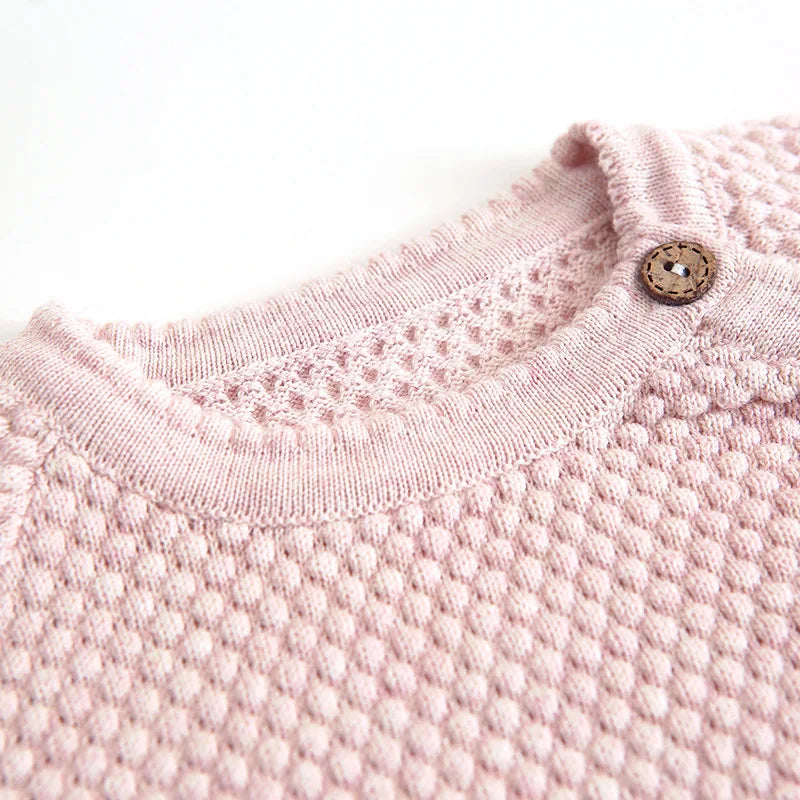 100% Katoen gebreide trui & broek voorjaar outfit voor newborn, jongen & meisje