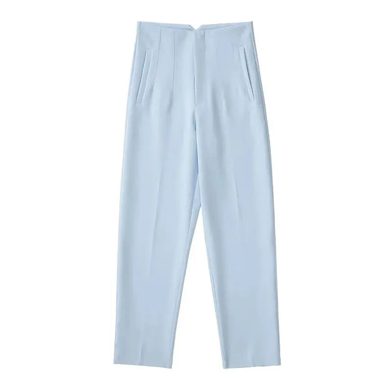 Elegante hoge taille damesbroek stijlvol & comfortabel