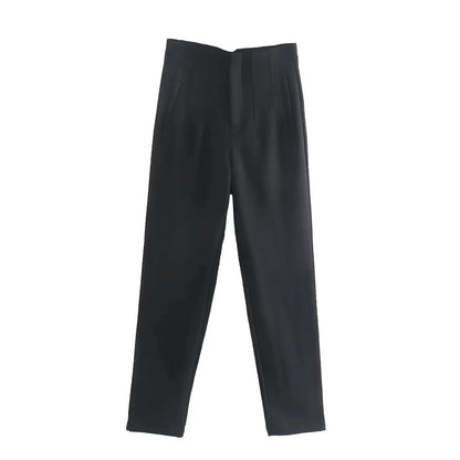 Elegante hoge taille damesbroek stijlvol & comfortabel