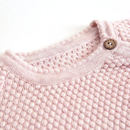 100% Katoen gebreide trui & broek voorjaar outfit voor newborn, jongen & meisje